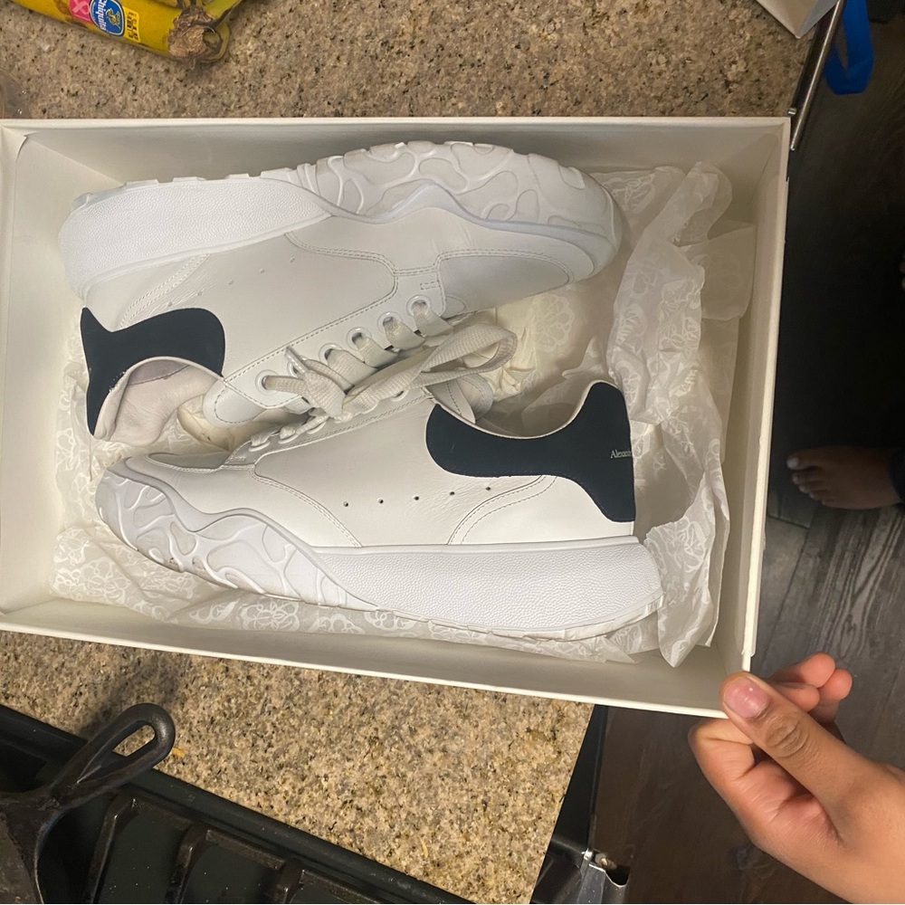 Alexander McQueen oversized White and Black Sneakers